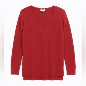 Old Navy Magenta V-Neck Sweater
